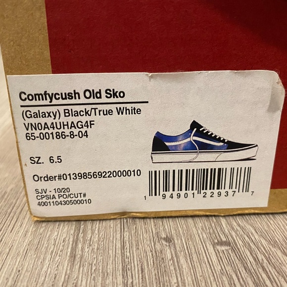 NWT VANS ComfyCush Galaxy Juniors Size 6.5 - Picture 6 of 14